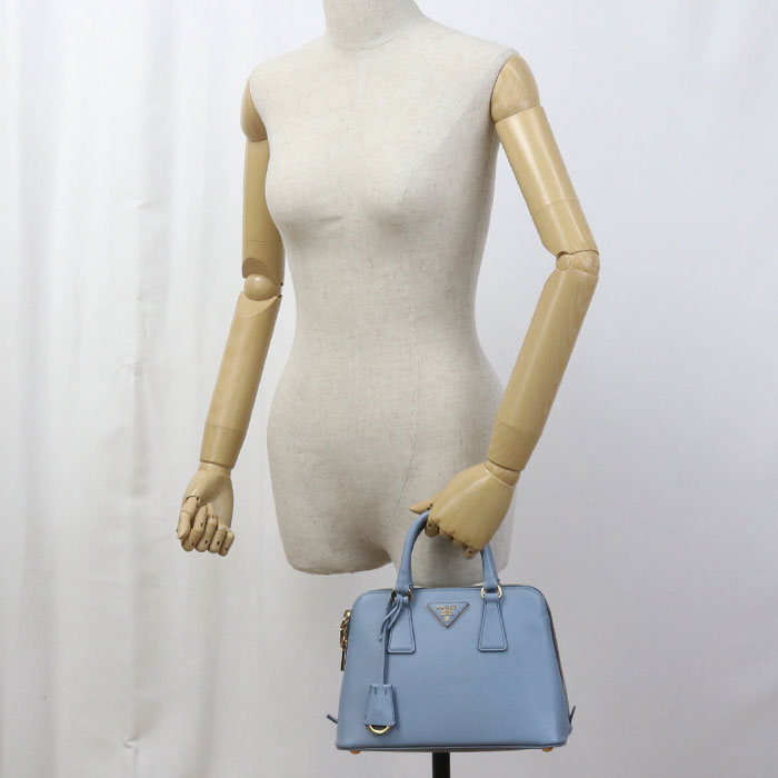 Way Handbag Safiano Women Leather Blue Travel Bag