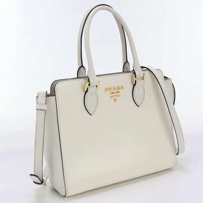 Way Tote Bag Women Leather White