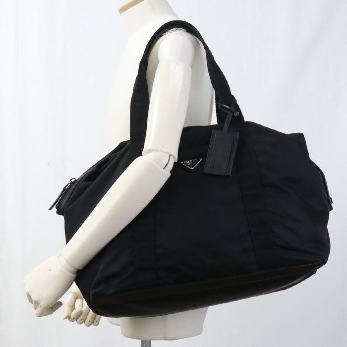 Boston Bag Safiano Duffel Bag Travel Bag Leather Nylon