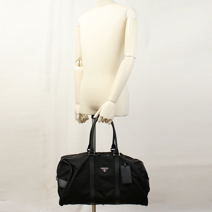 Boston Bag Safiano Way Travel Bag , Leather Nylon