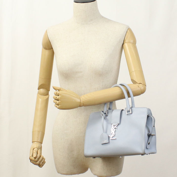 Saint Handbag Baby Mosquito Bus 2Waytote Bag Leather Blue