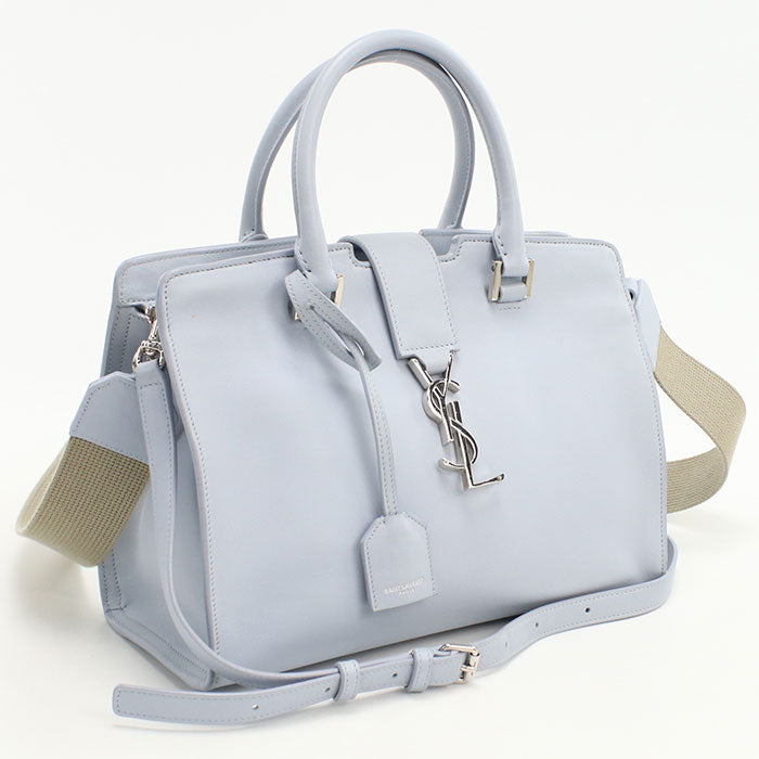 Saint Handbag Baby Mosquito Bus 2Waytote Bag Leather Blue