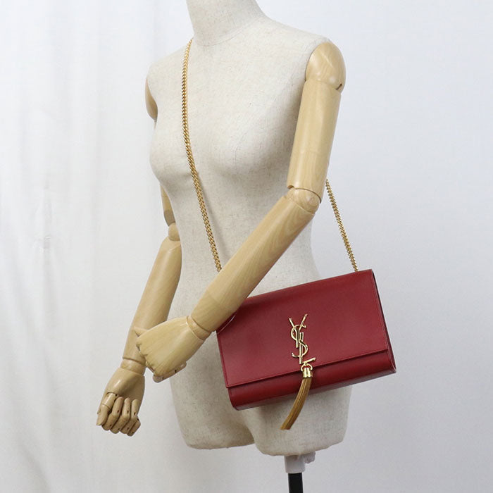 Saint Tassel Kate Shoulder Bag Women Leather Red