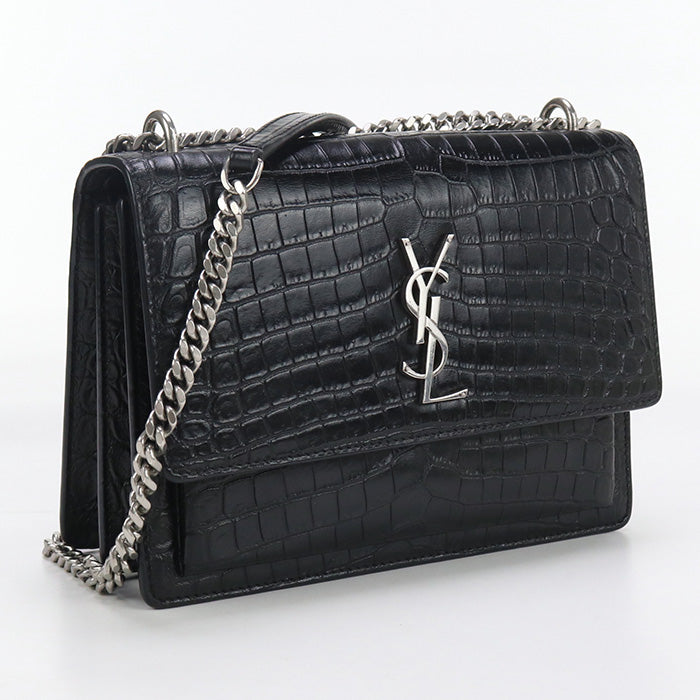 YSL Saint Laurent YSL Saint Sunset Shoulder Bag Women Monogram Black