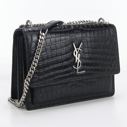 YSL Saint Laurent YSL Saint Sunset Shoulder Bag Women Monogram Black
