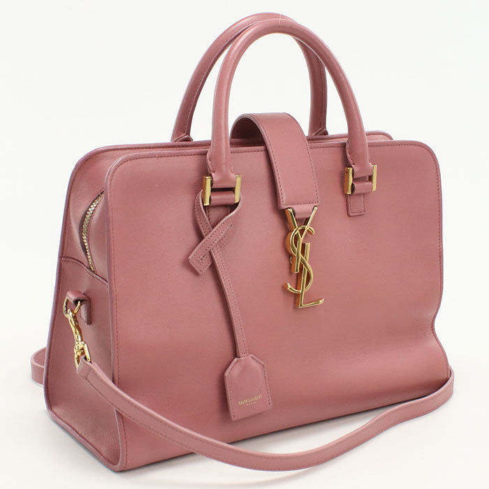 Saint Handbag Baby Mosquito Bus 2Waytote Bag Leather Pink