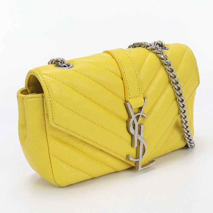 YSL Saint Laurent YSL Saint Shoulder Bag Chainshoulder Bag Yellow Leather