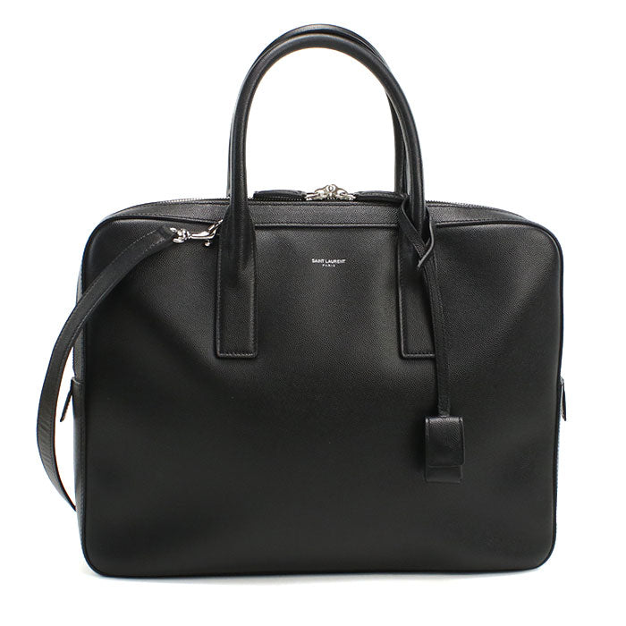 Saint Classic Um 2Way Business Bag Briefcase Leather Black Travel Bag