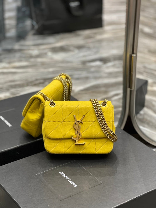 YSL Saint Laurent YSL Top Quality Jamie Bag Yellow For Mini Chain Travel Bag