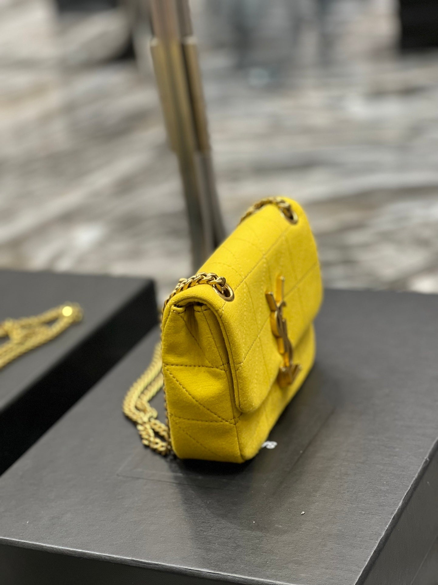 YSL Saint Laurent Jamie Yellow , ’s 6.9in Mini Chain Mini Bag