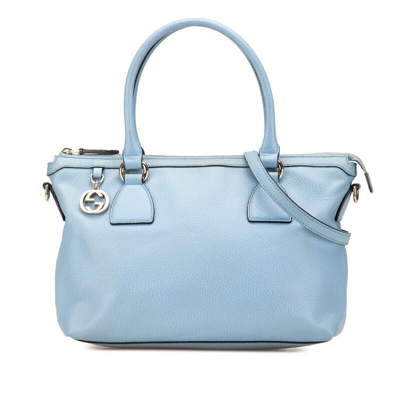 Gucci Interlocking 2Way Bag Leather Travel Bag Bag 5