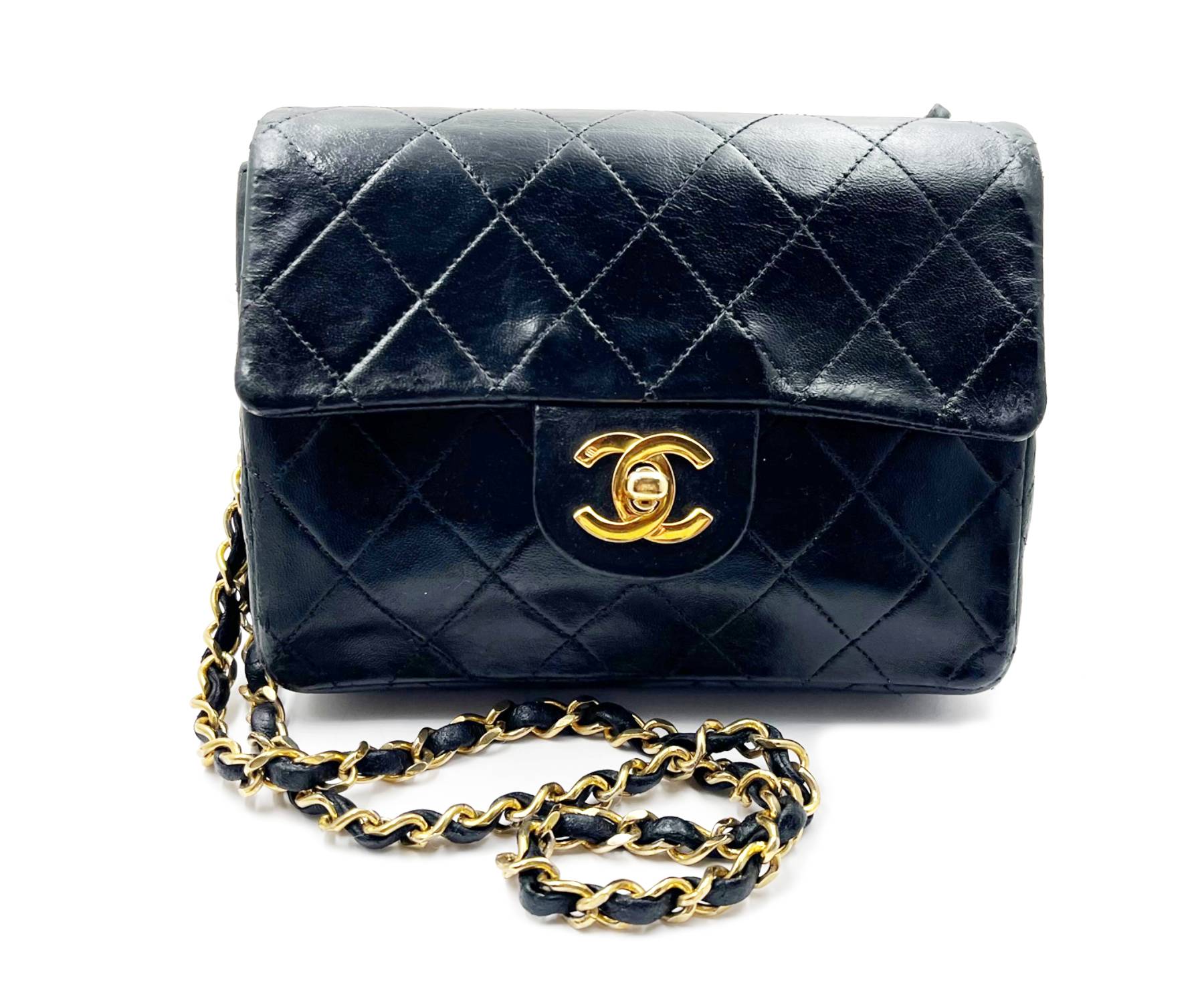 CHANEL   Classic Black Mini Timeless Crossbody Bag