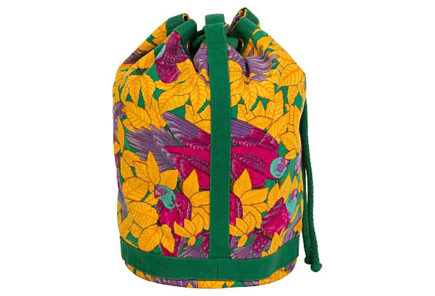 Hermes Parrots Bag Yellow Bucket Bucket Bag