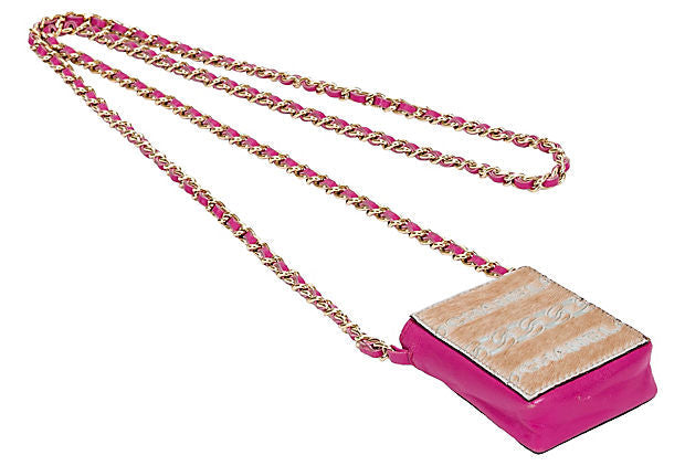 Chanel Crossbody Ponyhair Pink Mini Crossbody Bag