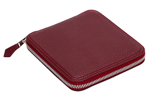 Hermes Burgundy Silky Pop Bag Travel Bag