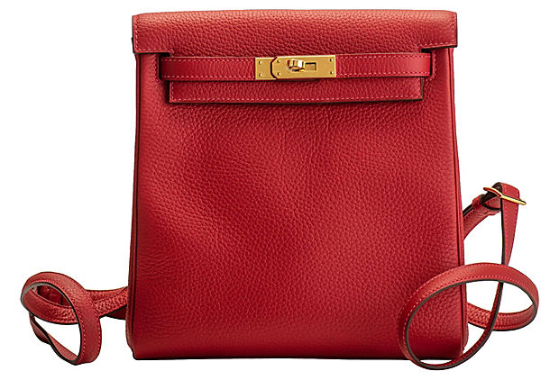 Hermes Rouge Kelly Dos Backpack