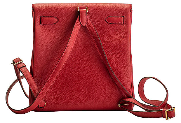 Hermes Rouge Kelly Dos Backpack