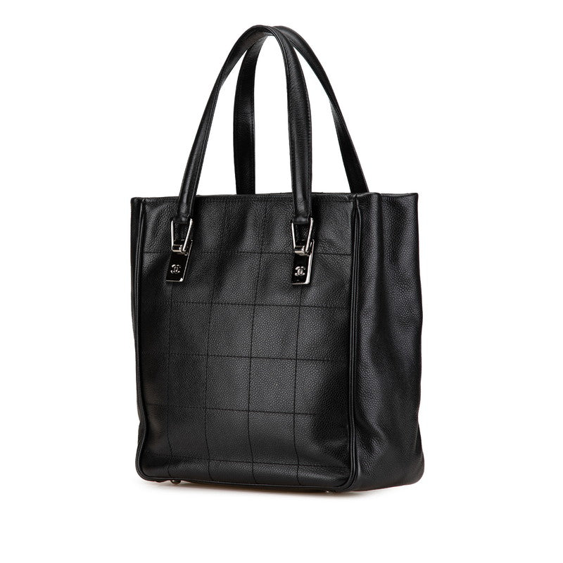 Chanel Choco Bar Caviar Skin Tote Bag