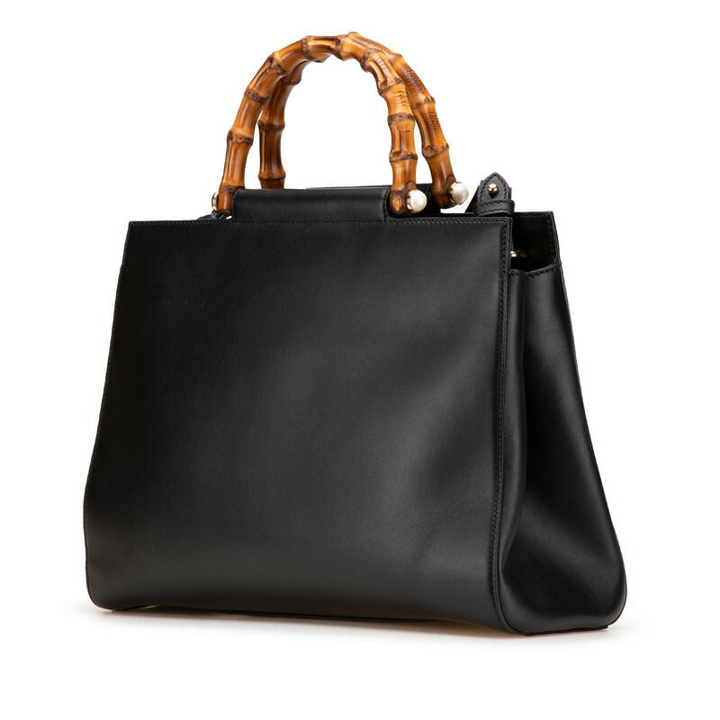 Gucci Nymphaea 2Way Bag Leather Travel Bag
