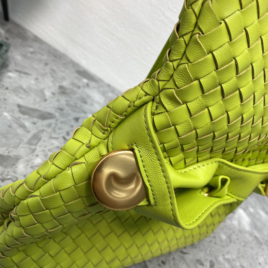 Top Quality Intrecciato Shoulder Bag Neon For Green