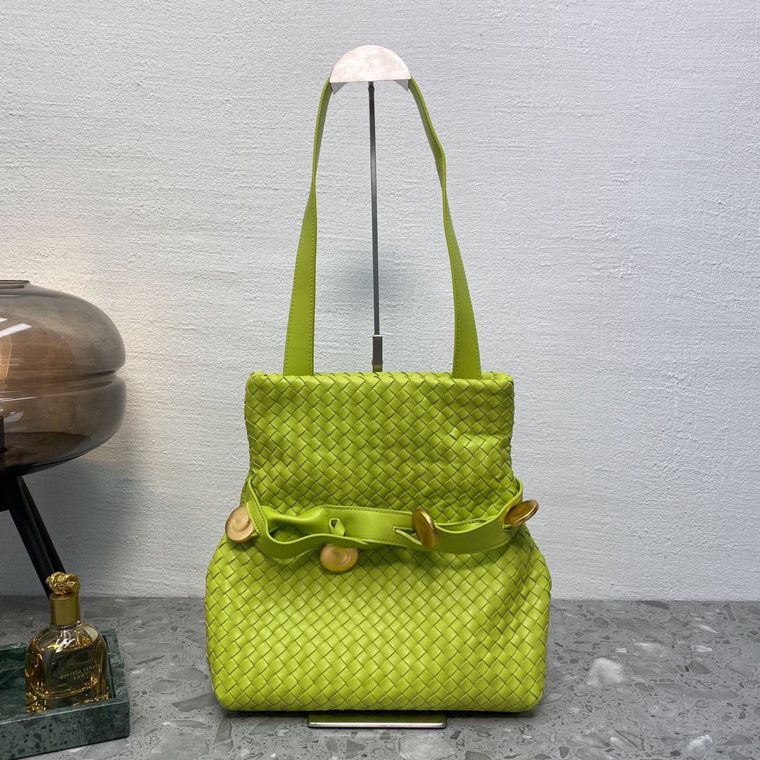 Top Quality Intrecciato Shoulder Bag Neon For Green