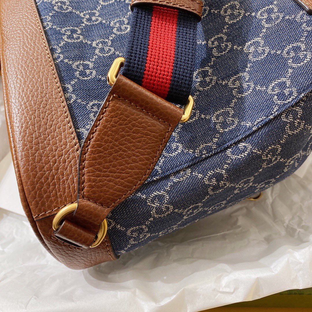 gg Backpack Interlocking G , Blue