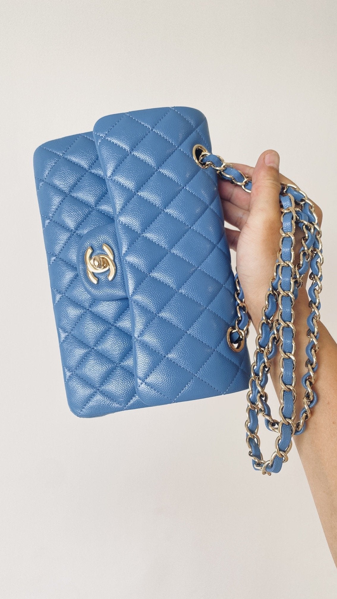 CHLSmall Classic , ’s 9.1in Blue Handbag