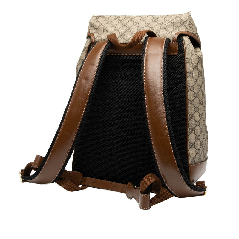 Gucci Interlocking Supreme Pvc Backpack Leather