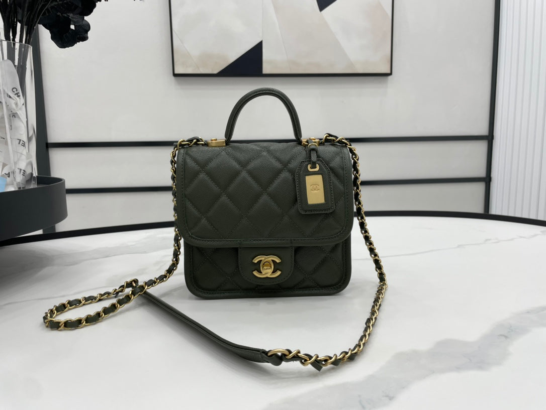 CHL 22K Dark , ’s Green Flap Handbag