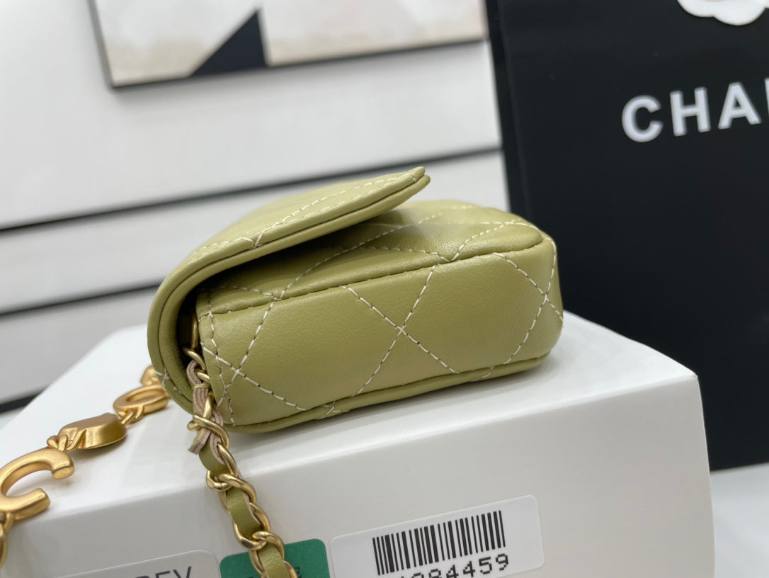CHL Classic Top Qualitystressed 4.7in Green Travel Bag