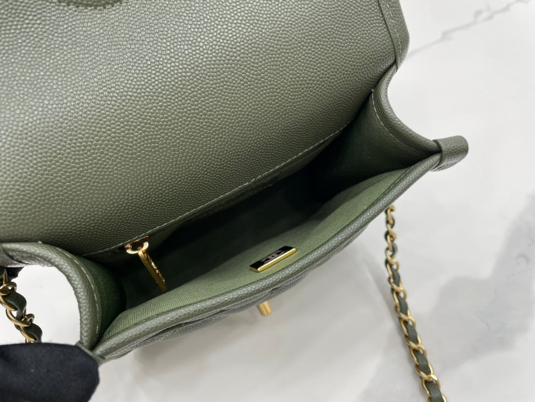 CHL 22K Dark , ’s Green Flap Handbag