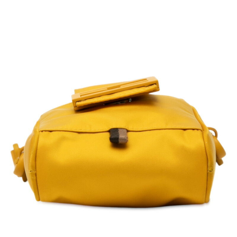 Fendi Ff Shoulder Bag Leather Nylon Logo Shoulder Bag 1