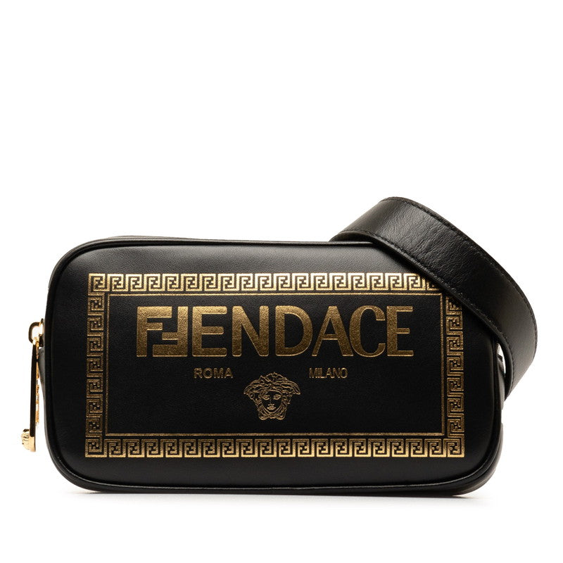 Fendi Fendace Shoulder Bag Leather