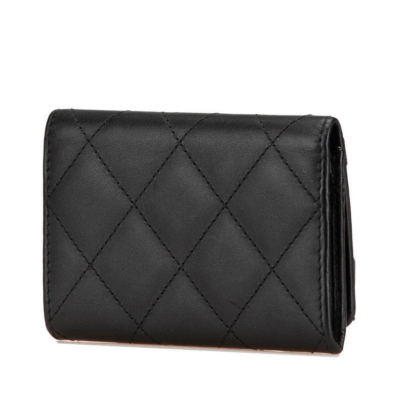 Chanel Cambon Line Coco Mark Lambskin Card Case Bag