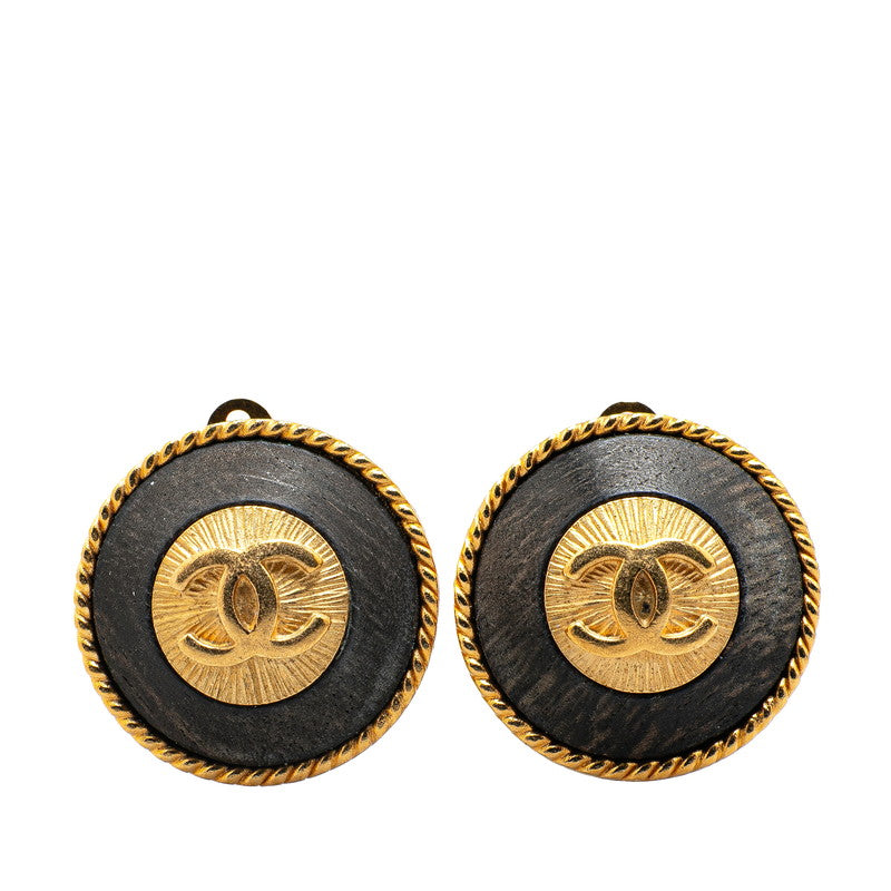 Chanel Gold Plated Coco Mark Earrings 94P Bag