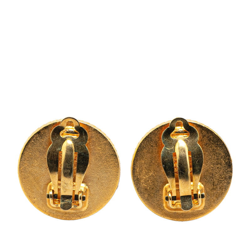 Chanel Gold-Plated Coco Mark   Earrings 94P