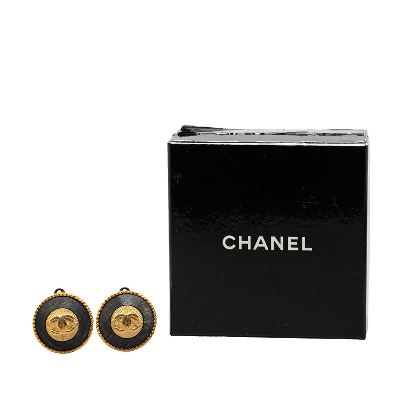 Chanel Gold-Plated Coco Mark   Earrings 94P