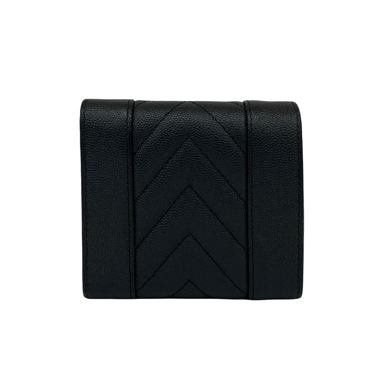 Chanel Mademoiselle Coco Caviar Leather Trifold Wallet