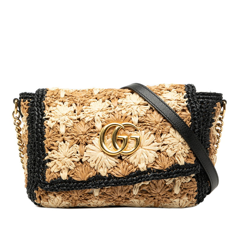Gucci Marmont Shoulder Bag Raffia