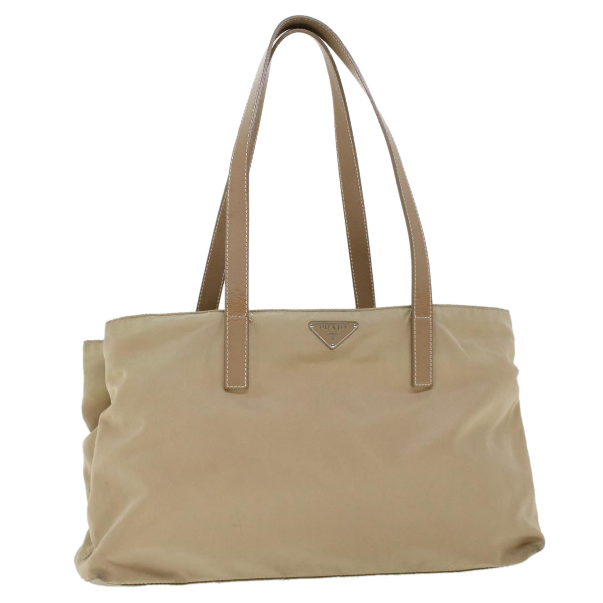 Prada Tote Bag Nylon Beige Nylon Beige Yb174