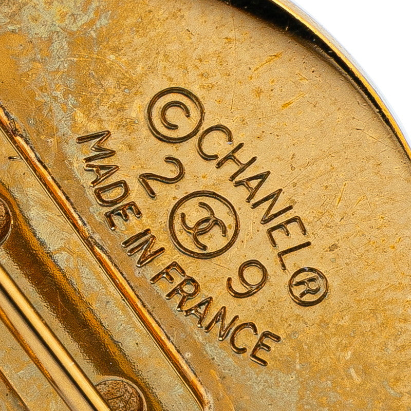 Chanel Gold Plated Coco Mark 31 Rue Cambon Paris Matelasse Brooch Bag