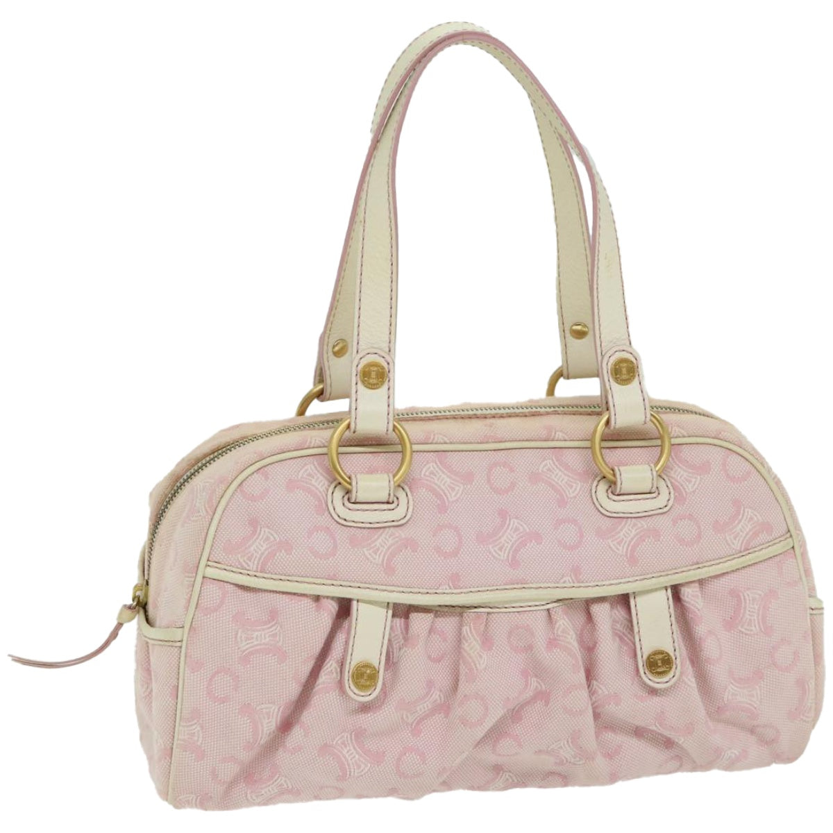 Luxury C Macadam Shoulder Bag Canvas Pink