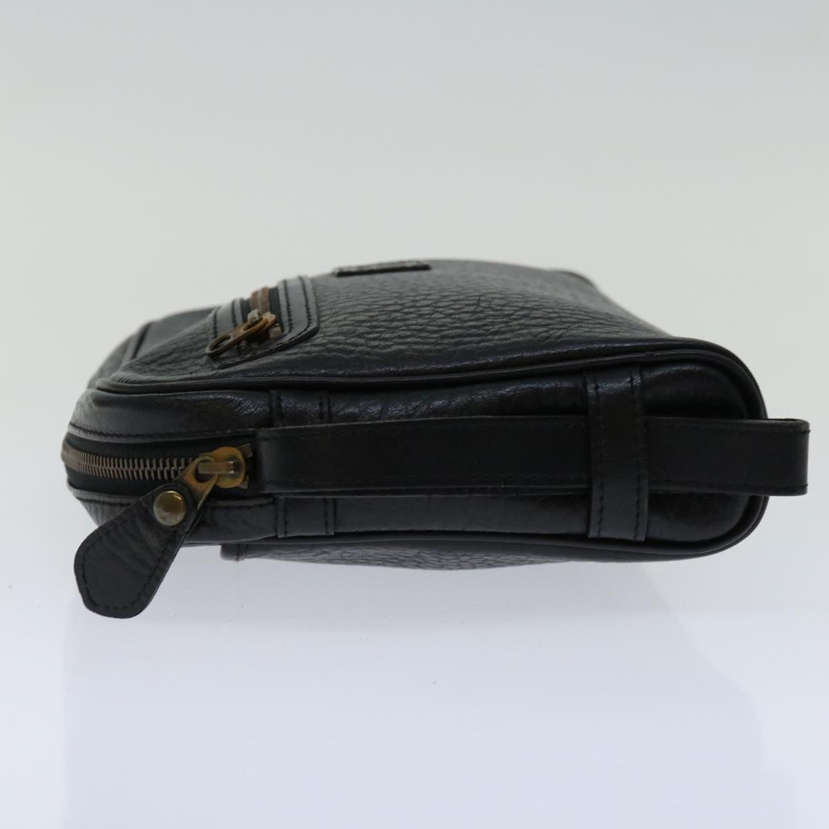 Burberry Luxury ss Clutch Bag Auth Yk11126 Leather Black