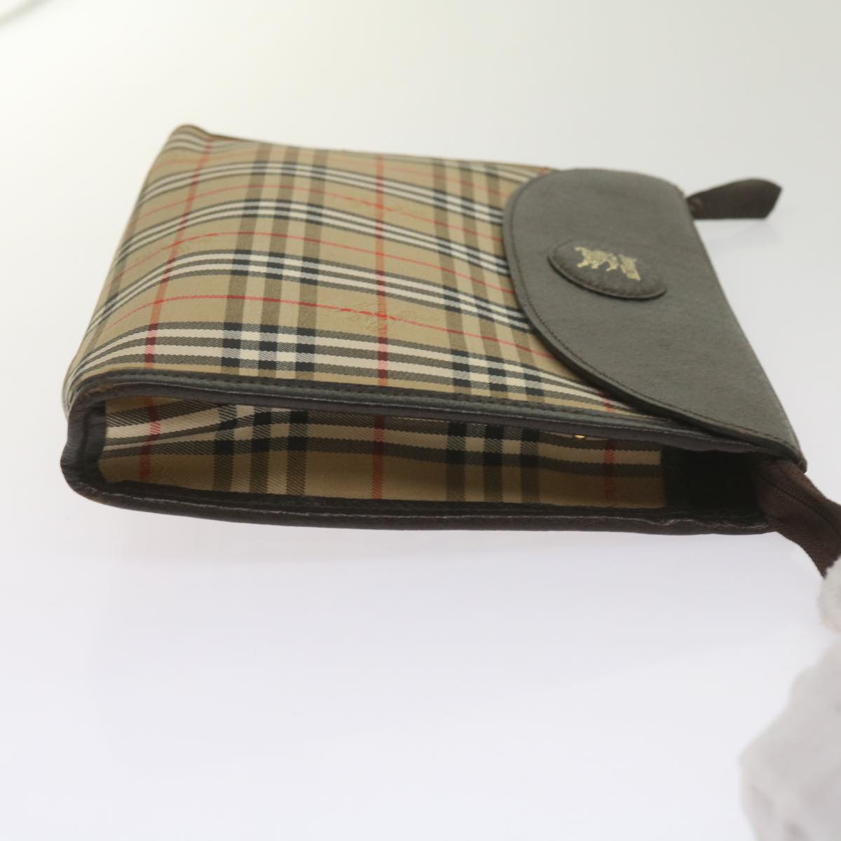 Burberry Luxury ss Nova Check Clutch Bag Auth Yk11236 Canvas Black Beige