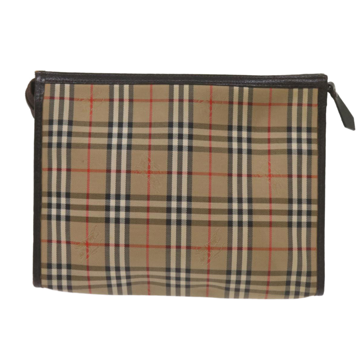 Burberry Luxury ss Nova Check Clutch Bag Auth Yk11237 Canvas Black Beige