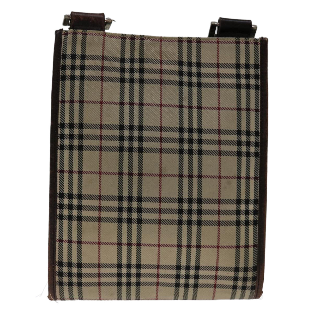 Burberry Luxury Nova Check Shoulder Bag Auth Yk11382 Canvas Brown Beige