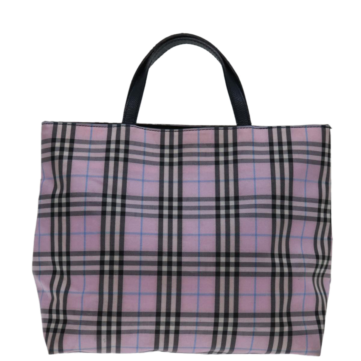 Burberry Luxury Nova Check Hand Bag Auth Yk11387 Nylon Pink Travel Bag