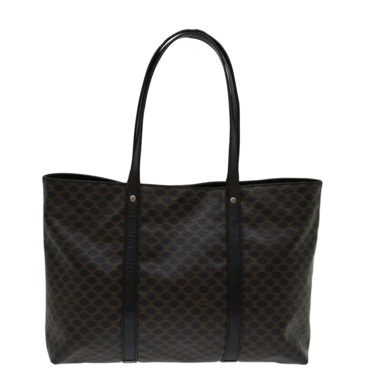Luxury Macadam Tote Bag Pvc Canvas Black