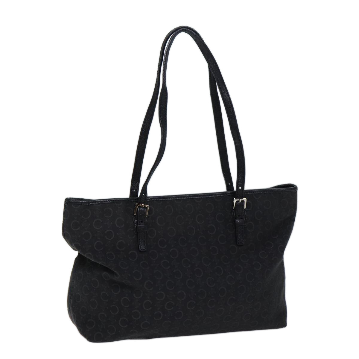 Luxury C Macadam Tote Bag Canvas Black