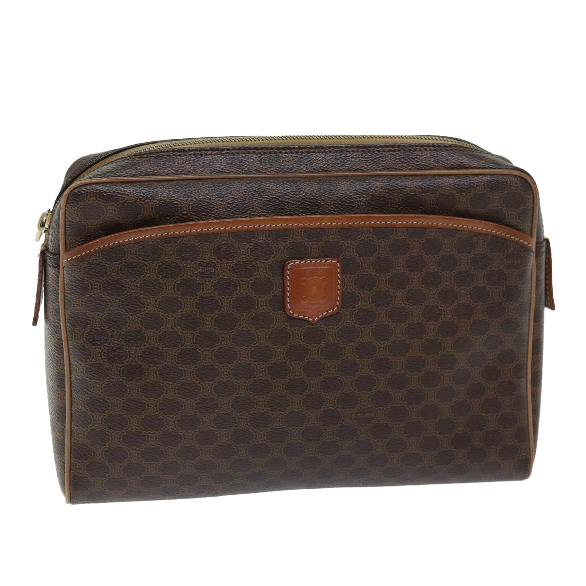 Luxury Macadam Clutch Bag Pvc Canvas Brown Pvc Brown